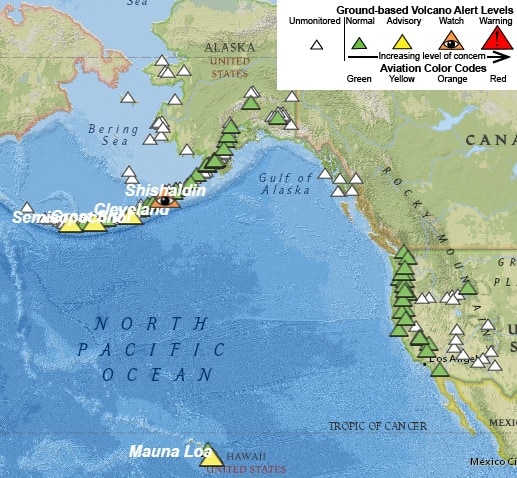 USGS Volcanic Activity Monitor